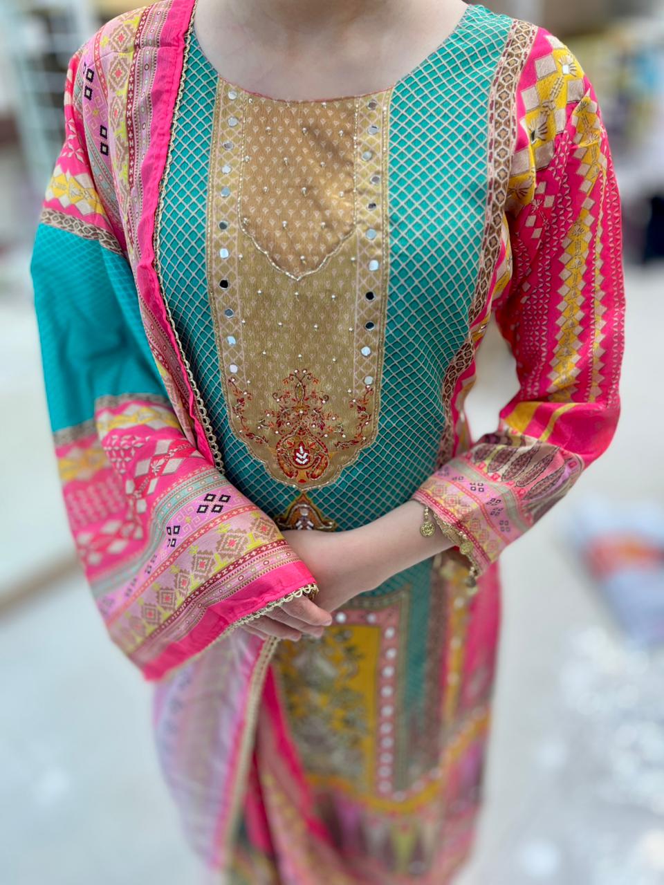 Phulkari suit set