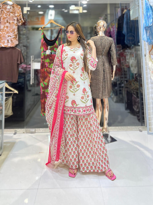 cotton sharara set