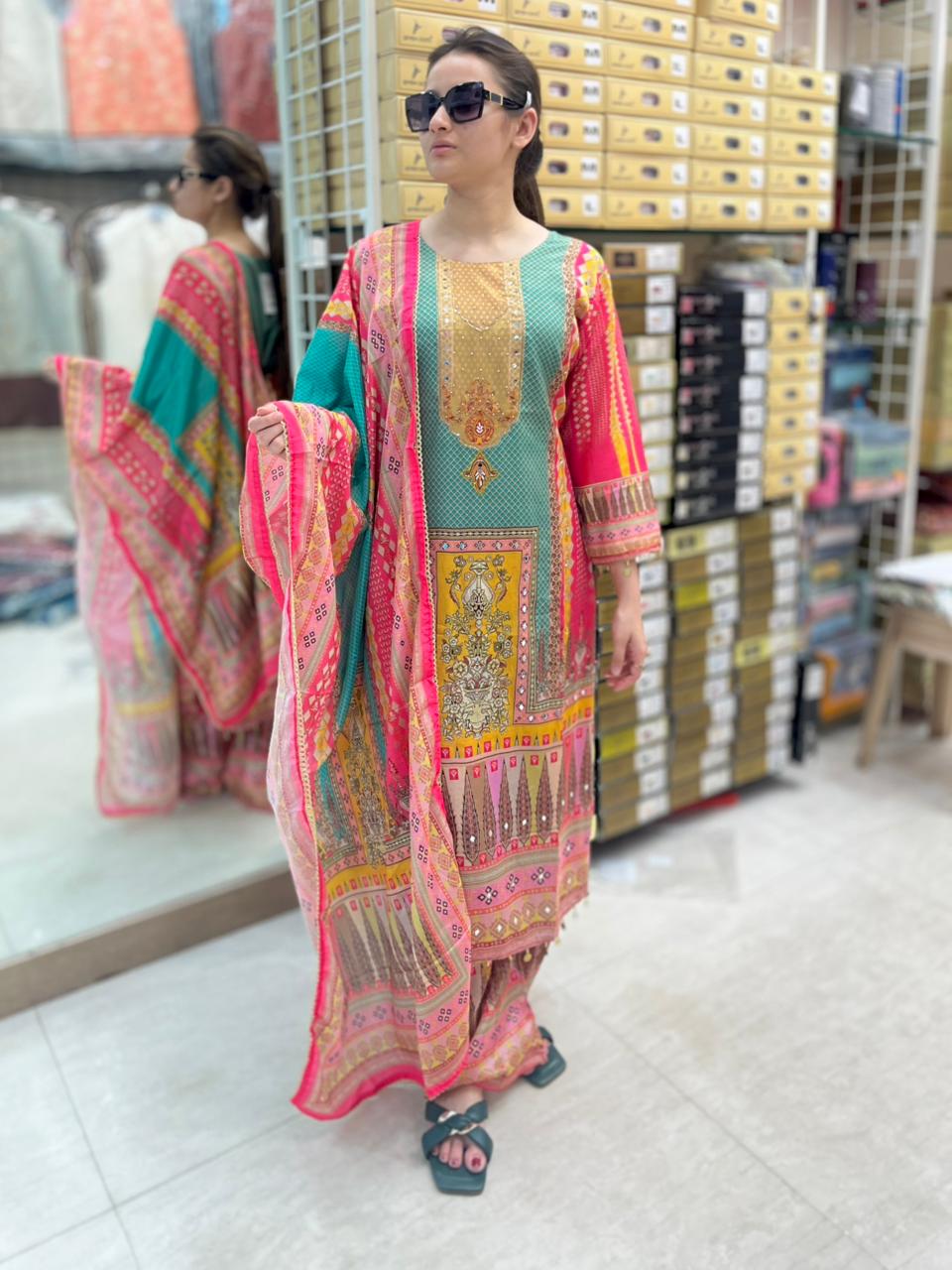 Phulkari suit set