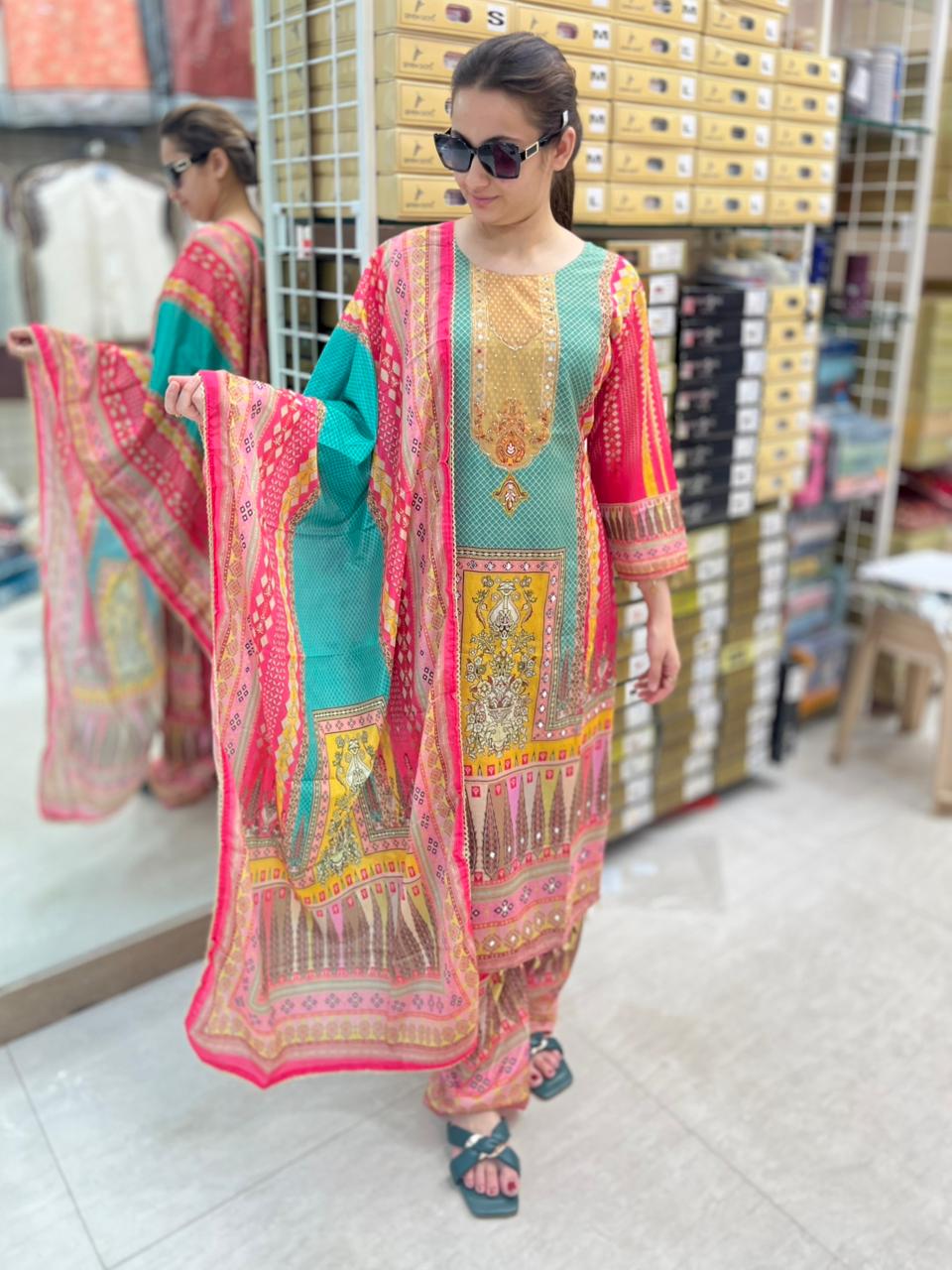 Phulkari suit set