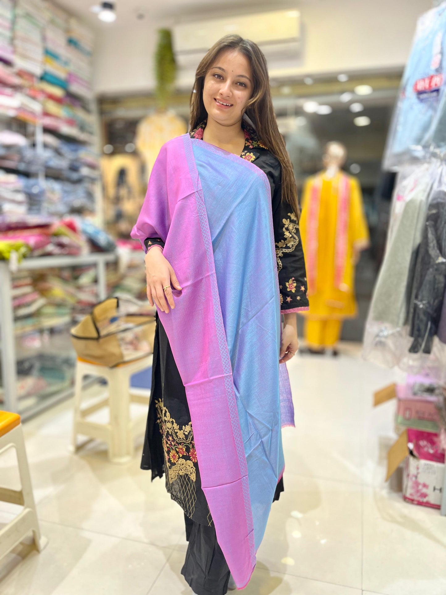 LUXE double side  pashmina shawl