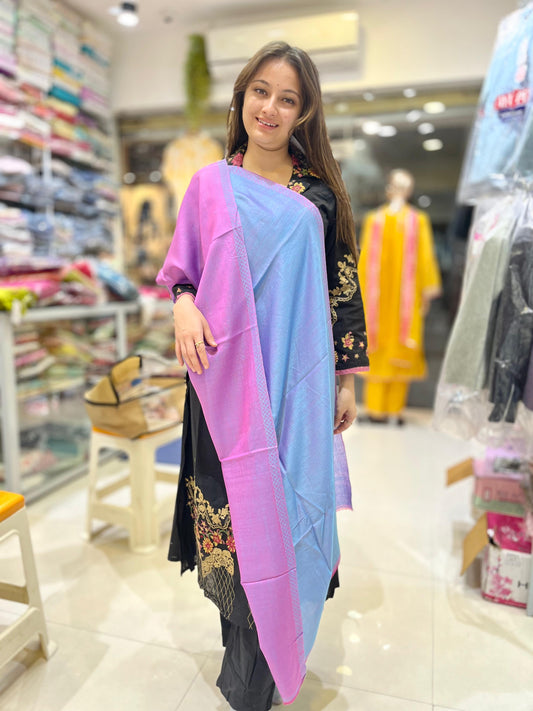 LUXE double side  pashmina shawl